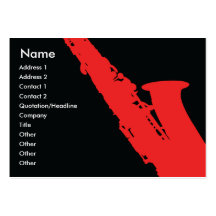 Saxophone - Chubby Business Card