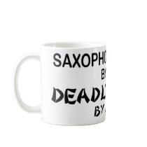 Saxophone Deadly Ninja by Night Mug
