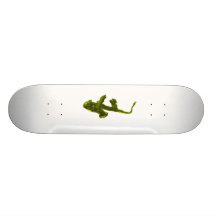 Saxophone design, green version custom skateboard