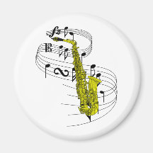 Saxophone Fridge Magnet