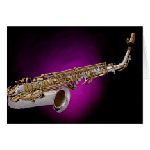 Saxophone Greeting Card