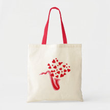Saxophone Hearts Tote Bags