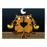 Saxophone Jazz Cats Greeting Cards