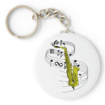 Saxophone Key Chain