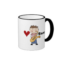 Saxophone - Male Tshirts and Gifts Coffee Mugs