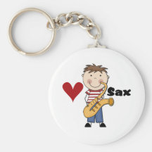 Saxophone - Male Tshirts and Gifts Key Chains