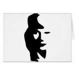 Saxophone Or Woman Optical  Illusion Cards