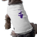 Saxophone played by two hands purple design doggie t-shirt