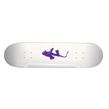 Saxophone played by two hands purple design skate board