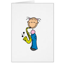 Saxophone Player Card