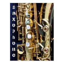 Saxophone Post Card