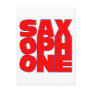SAXOPHONE POSTCARD