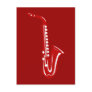 Saxophone Postcard