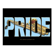 Saxophone Pride Postcard