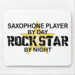 Saxophone Rock Star by Night Mouse Mats