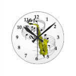 Saxophone Round Wallclock