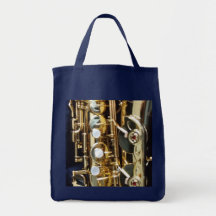Saxophone Tote Bag