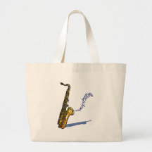 Saxophone Tote Bag