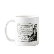 Saxophone Vintage Ad Coffee Mug