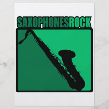 Saxophones Rock! Custom Flyer