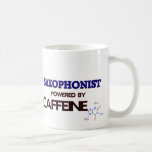 Saxophonist Powered by caffeine Coffee Mug