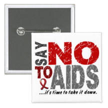 Say NO To AIDS 1 Buttons