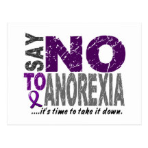 Say NO To Anorexia 1 Postcard