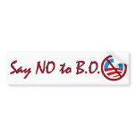 Say NO to B.O. Bumper Sticker