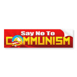 Say No To Communism bumper stickers