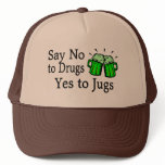 Say No To Drugs Green Beer St Patricks Day hats