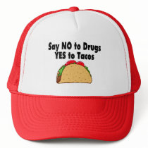 Say No To Drugs Yes To Tacos Mesh Hats