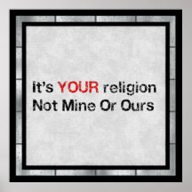 Say No To God Cults Print