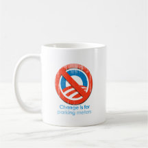 Say No To Obama 3 Change parking Faded.png Coffee Mugs