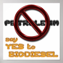 Say NO to PETROLEUM, say YES to BIODIESEL poster