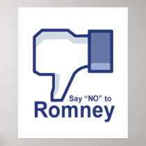 Say No to Romney Posters