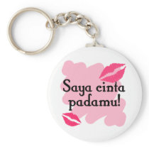 Saya cinta padamu - Indonesian I love you Key Chain