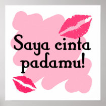 Saya cinta padamu - Indonesian I love you Poster