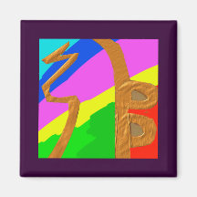 Sayhayki   BOLD Rainbow Refrigerator Magnets