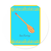 saz round stickers