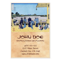 Sazai hall - 500 Rakan temples Katsushika Hokusai Business Cards