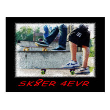 SBA103.SK8ER 4EVR. POSTCARD