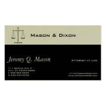 Scales of Justice Business Card