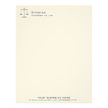 Scales of Justice Custom Letterhead