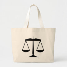 Scales of Justice (Law) Canvas Bags