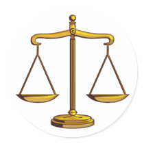 Scales of Justice - Law sticker