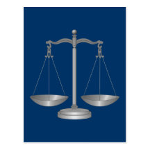 Scales of Justice Post Cards