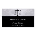 Scales of Justice Smokey Business Card Templates