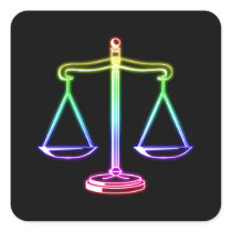 Scales of Justice - Square Sticker