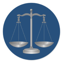 Scales of Justice Sticker