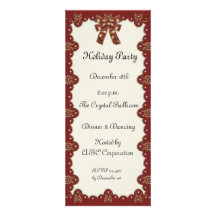 Scalloped Edge Holiday Invitation